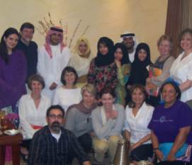 Qatari family hosted our group for dinner